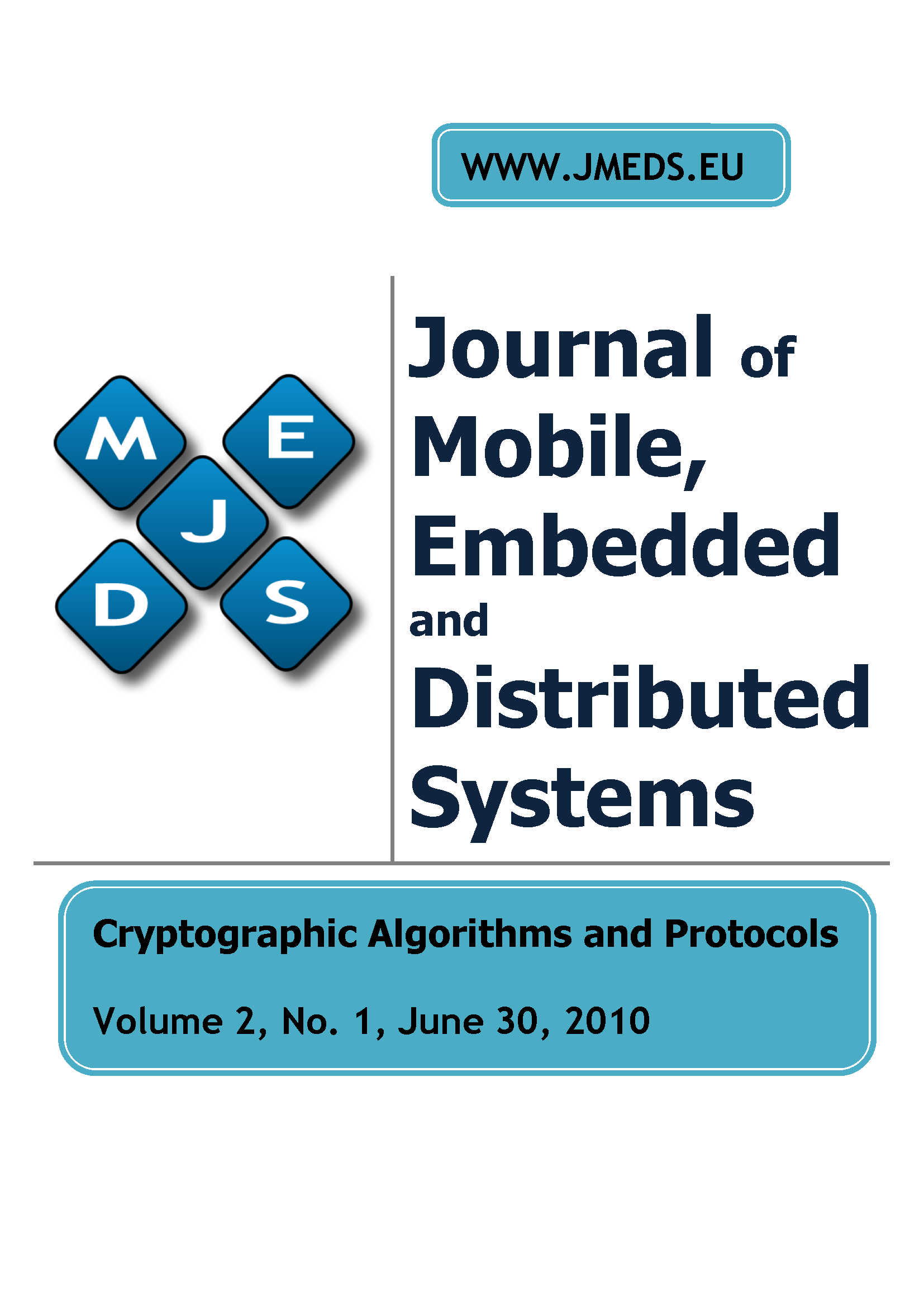 JMEDS, vol 2, no 1, 2010, Cryptographic Algorithms and Protocols